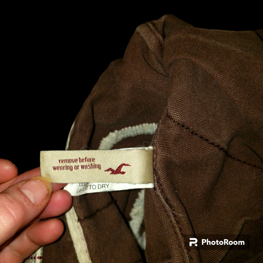 Vintage Hollister 100% Cotton with 100% Polyester Trim Tote Bag - Picture 5 of 10